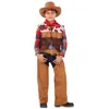 Image de Déguisement de Cowboy pour garçon - ZZCostumes - Avec Franges - En Cuir - Marron