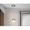Image de Schuller sphere - suspension de plafond globe à del intégrée, chrome