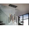 Image de Schuller varas - suspension cluster drop, or brillant, noir mat
