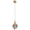 Image de Schuller aquaria plafonnier led suspendu intégré or mat, transparent 3000k 450lm