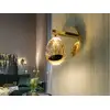 Image de Rocío applique murale led intégrée dorée 3000k