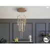 Image de Colette suspension cluster 9 lumières led or rose 3000 k