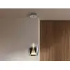 Image de Suspiro 18cm plafonnier suspendu en forme de dôme chromé, led fumée 3 000 k