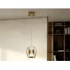 Image de Suspiro 18cm plafonnier suspendu dôme doré, led ambre 3000 k