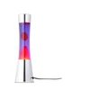 Image de Lampe Fisura Lt0496 À Lave Avec Base Chromée, Liquide Violet Et Lave Rouge