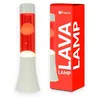 Image de Lampe à lave - FISURA - Vintage - Blanc et rouge - 9x9x31 cm - Électrique