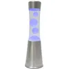Image de Lampe à lave - Fisura   Lampe à lave LED 7 couleurs. Lampe à effet relaxant. Lampe changeante de couleur. Base argent. 30x9x9 cm.