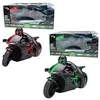 Image de Moto radiocommandée TACHAN 1:18   Moto de course noire et verte 2 roues pneus caoutchouc LED