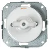 Image de FONTINI - Va & Vient 10A et manette Porcelaine blanche Garby Colonial