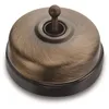 Image de Va et Vient Porcelaine noire - Carcasse bronze et manette laiton DIMBLER
