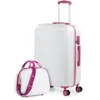 Image de Set Valise Rigide 3 Pièce 702660B Blanc-Fucsia