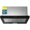 Image de Cecotec Hotte Aspirante Télescopique De 60 Cm Bolero Flux Tlm 603500 Black A. Moteur 70 W, Puissance D'aspiration 350 M3