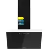 Image de Cecotec Hotte Aspirante 60cm Bolero Flux Dt 606500 Glass Black A. 165w En 3 Niveaux, Finition Frontale En Verre Noir