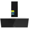 Image de Cecotec Hotte Aspirante 90cm Bolero Flux Dt 906500 Glass Black A. 165w Sur 3 Niveaux, Finition En Verre Noir