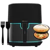 Image de Cecotec Friteuse à Air sans Huile de 5 5 L Cecofry Fantastik Inox 5500 Pack. 1500W Technologie PerfectCook 9 Modes de Cuisson