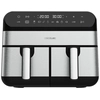 Image de Cecotec Advance 9000 Double 9 L Autonome 2800 W Friteuse D’air Chaud Noir, Acier Inoxydable