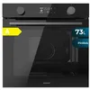 Image de Cecotec Four encastrable pyrolyse Bolero Hexa P526000 Glass Black A.Four pyrolyse capacité de 73 L 9 fonctions classe A