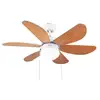 Image de Ventilateur de plafond cecotec energysilence aero 360 bois, 50 w, diamètre 91 cm