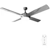 Image de Cecotec Ventilateur de plafond avec télécommande minuterie et lumière LED EnergySilence Aero 570 60 W 132 cm de diamètre