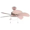 Image de Cecotec - Ventilateur De Plafond Avec Lumière Energysilence Aero 3600 Vision Full Pink - 50 W, Diamètre 91 Cm