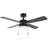 Image de Cecotec - Ventilateur De Plafond Avec Lumière Energysilence Aero 450 Fullblack - 50 W, Diamètre 106 Cm, Lampe Intégrée