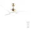 Image de Cecotec Ventilateur de Plafond avec Lumière EnergySilence Aero 560 GoldWhite - 60 W Diamètre 132 cm LED 18 W et Télécommande