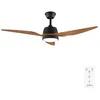 Image de Cecotec - Ventilateur de Plafond avec Lumière EnergySilence Aero 5250 BlackWood - 62 W Diamètre 122 cm 3 Pales Télécommande