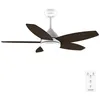 Image de Cecotec - Ventilateur de Plafond avec Lumière EnergySilence Aero 4200 White&DarkWood - 53 W Diamètre 106 cm Lampe LED 3