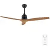 Image de Cecotec Ventilateur De Plafond Energysilence Aero 5270 Darkwood, Moteur Dc 40w, Diamètre 132 Cm, 3 Pales, Télécommande