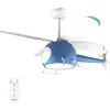 Image de Cecotec Ventilateur De Plafond Avec Lumière Energysilence Aero 4600 Helicopter. 36 W, Diamètre 100 Cm, 6 Vitesses, 4 Pal