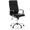 Image de Fauteuil De Bureau Morgan Inclinable Noir, Cuir Synthétique