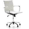 Image de Fauteuil de Bureau Croma inclinable BlancCuir Synthétique Chaise Executive avec accoudoirs et Coussin rembourré Hauteur