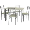 Image de Ensemble De Table Et 4 Chaises Lima Pour Salle À Manger Chêne/gris