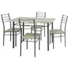 Image de Ensemble de table et 4 chaises lima pour salle à manger chêne/gris I9170