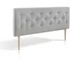 Image de Tête De Lit Oslo 90x100 Cm, Capitonnée Tissu Grey