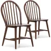 Image de Pack 2 Chaises Clarck Couleur Noyer, Bois Massif, 48 Cm X 48 Cm X 92 Cm