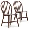 Image de Pack 2 chaises clarck couleur noyer, bois massif, 48 cm x 48 cm x 92 cm I20042