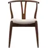 Image de Pack 2 chaises rustic, couleur noyer, bois massif, 55 cm x 54,5 cm x 76 cm I20048