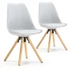 Image de Set De 2 Chaises Salle À Manger Jeff Style Nordique Gris, 54 Cm X 49 Cm X 84 Cm