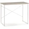 Image de Bureau Cáceres Blanc,table Pour Pc, Style Industriel, 90 Cm Longueur