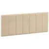 Image de Tête De Lit Tapissée Creta 140x60 Cm Couleur Beige, 8 Cm D'épaisseur