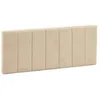 Image de marcKonfort Tête de lit tapissée Creta 140x60cm beige