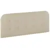 Image de Tête De Lit Tapissée Saona 150x60 Cm Couleur Beige, 8 Cm D'épaisseur