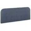 Image de Tête De Lit Tapissée Saona 140x60 Cm Couleur Bleu, 8 Cm D'épaisseur
