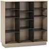 Image de Étagère Bibliothèque Vigo 110x110 Cm , Étagère Pour Bureau, Couleur Chêne Et Gris