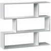 Image de Étagère Bibliothèque Bolonia Couleur Blanc 6 Étagères, Pour Salle À Manger Ou Bureau