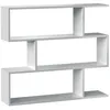 Image de Étagère Bibliothèque Bolonia - VS VENTA-STOCK - Blanc - 6 étagères - Salon - Moderne - Mélamine