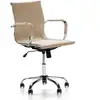 Image de Fauteuil De Bureau Croma Inclinable Taupe,cuir Synthétique
