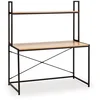 Image de Bureau Carmen Noir, 1 Étagère, Style Industriel, 120 Cm Longueur