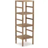Image de Étagère Alam En Bois De Noyer, Hauteur 117,5 Cm Avec 4 Niveaux